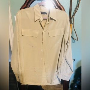 Crème Ralph Lauren Womens Work Blouse. Size 12.
